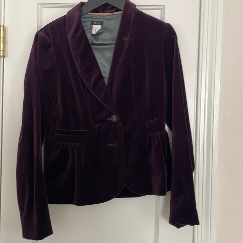 JCrew size 4 velvet blazer